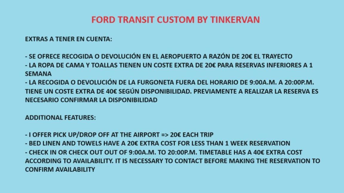 Ford Transit Custom Camper Hotel Palma de Mallorca Ngoại thất bức ảnh